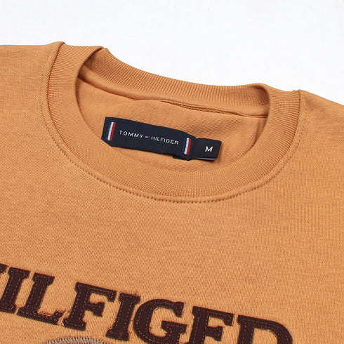 TH Brown Towel Embroidered Sweatshirt